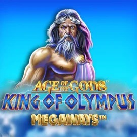 Age Of The Gods: King of Olympus Megaways online game logo by Origins on wildsinocasino.eu